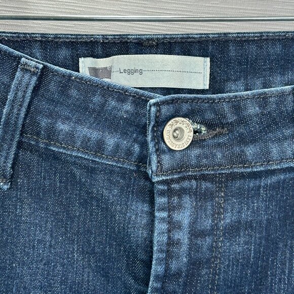 Levis Jeans Womens 12 Legging Cotton Stretch Tapered Leg Skinny Fit Pockets - Picture 4 of 10